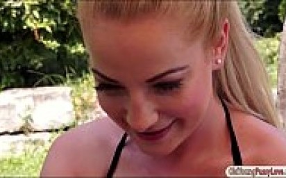 Teen Anastasia Blonde tastes grannys pussy and licks her ass